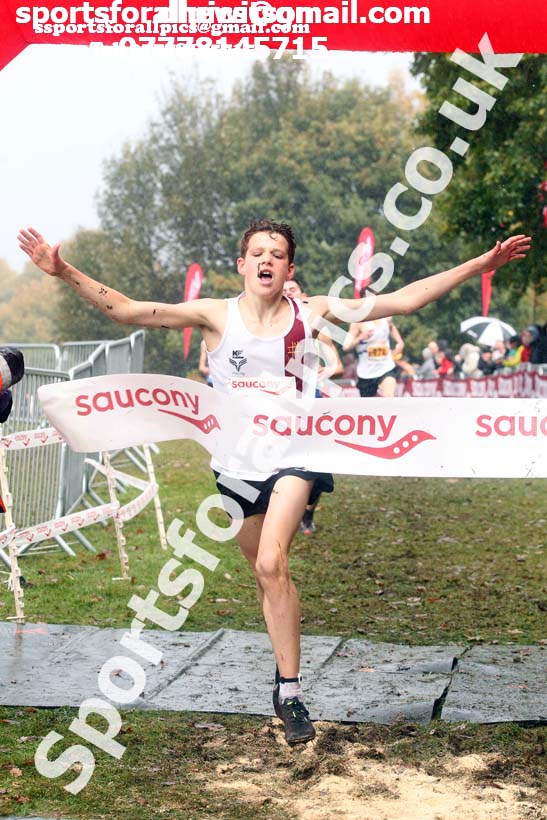 Boys under-15s, National Cross Country Relay Champs., Berry Hill Park, Mansfield.  Photo: David T. Hewitson/Sports for All Pics